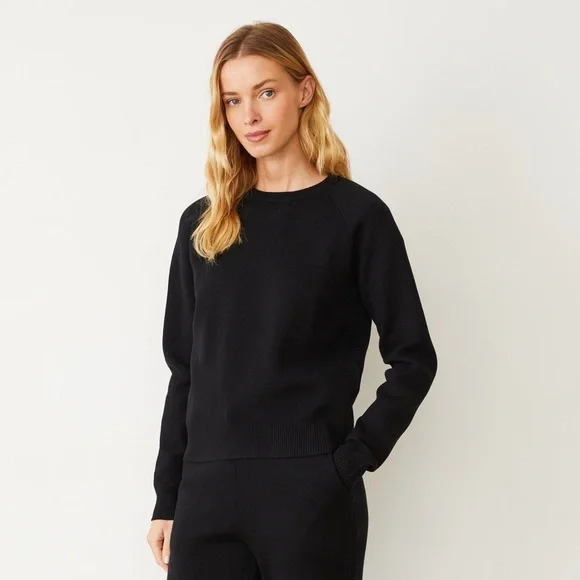 SOLD Monrow Soft Knit Raglan Sweater in SAND - Picture 5 of 7